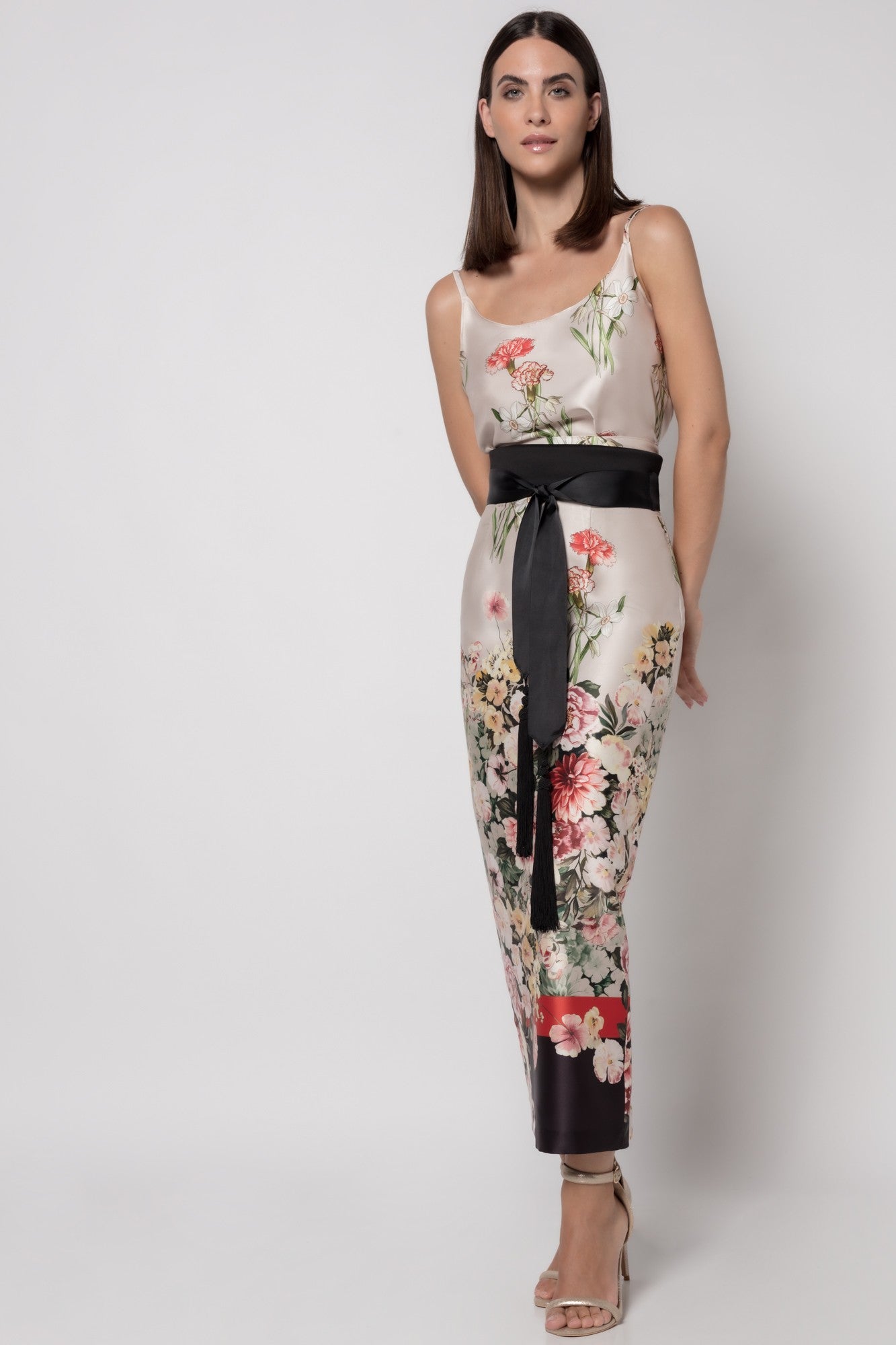 CONJUNTO BLUSA Y FALDA CLAVEL