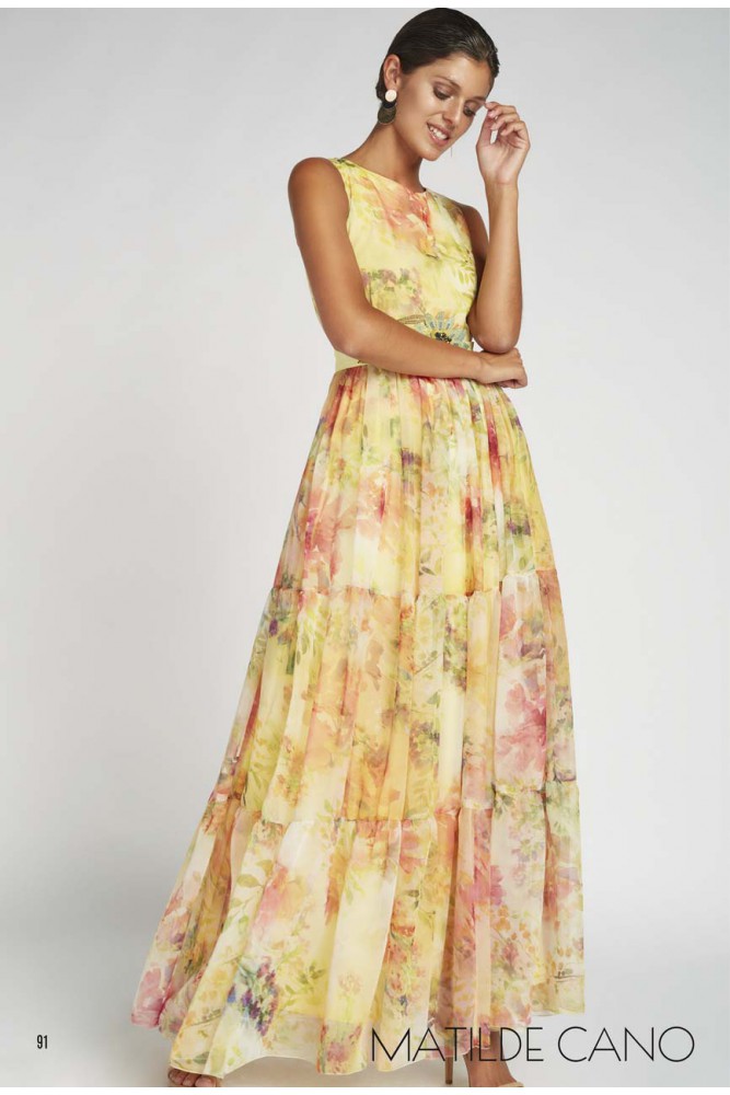 VESTIDO FLORES AMARILLAS – Valarino Spain1