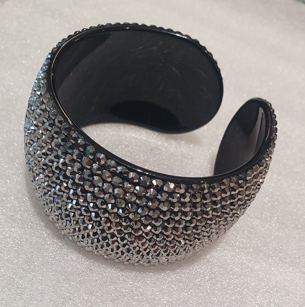 BRAZALETE STRASS PLATA