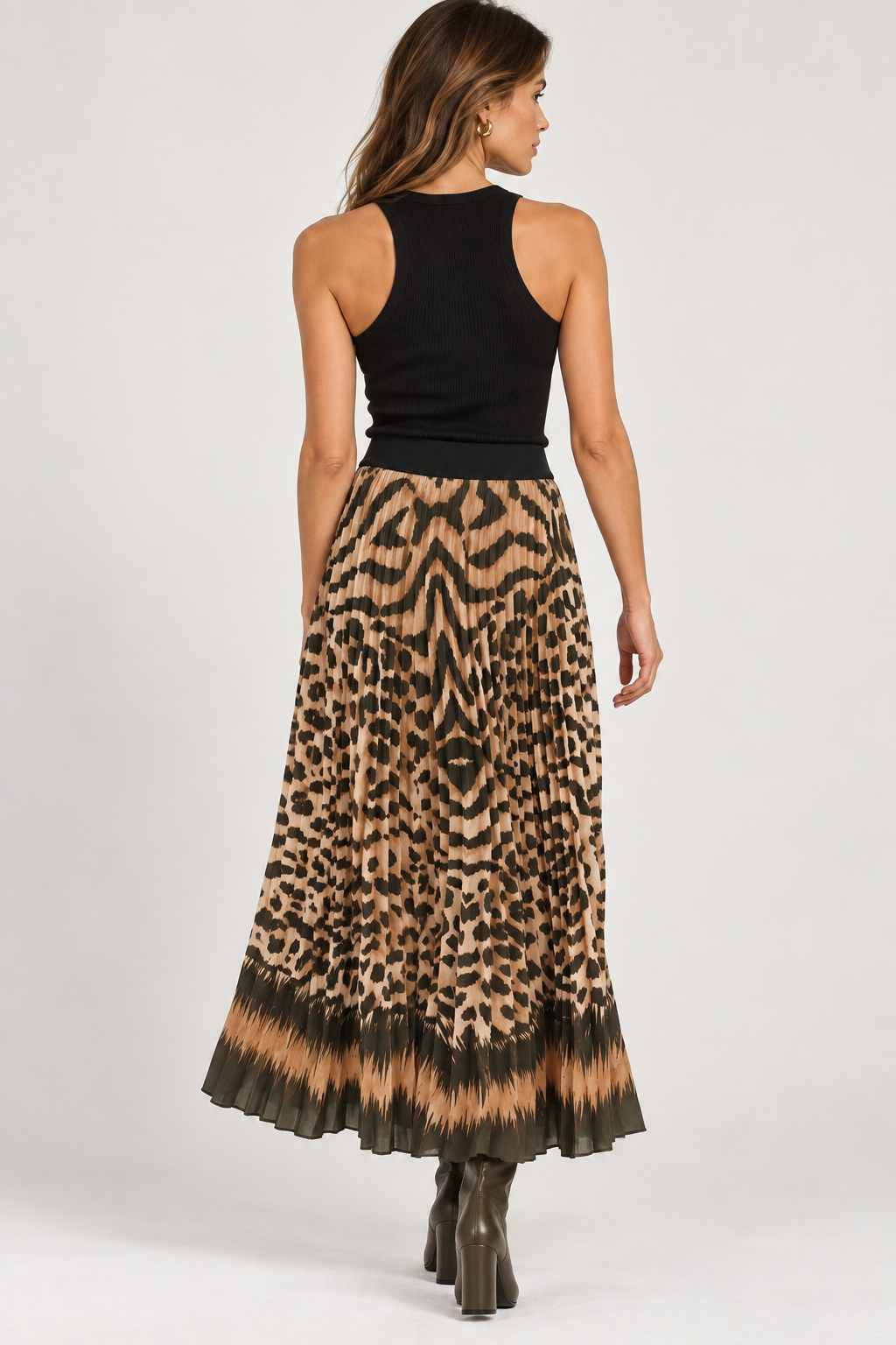FALDA PLISADA ANIMAL PRINT
