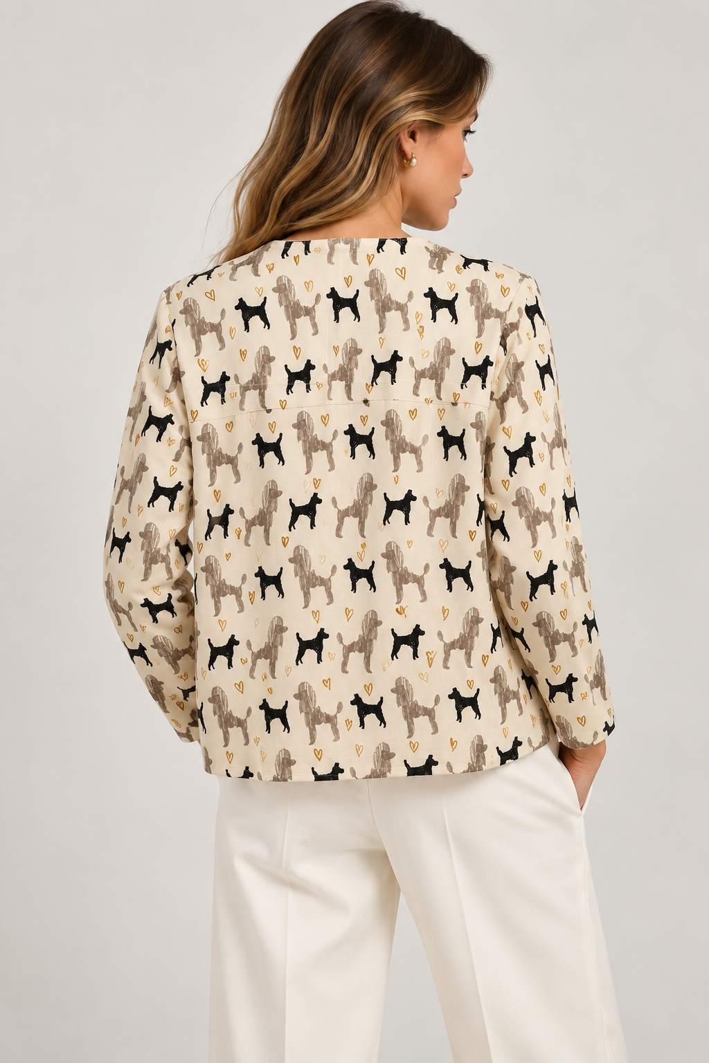 TWIN SET HEART&DOGS