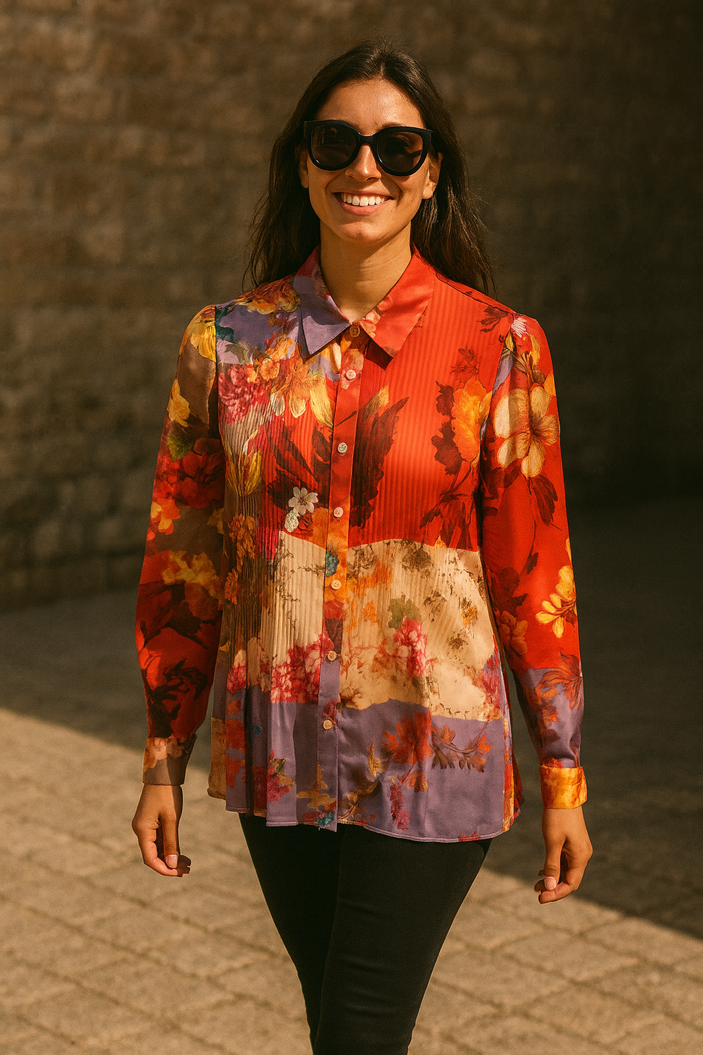 BLUSA PLISADA 17023
