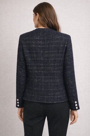 CHAQUETA ESTILO CHANEL MARINO