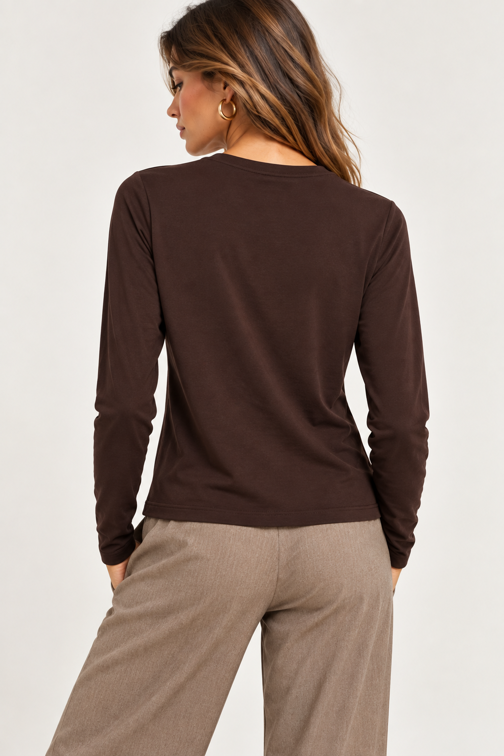 CAMISETA MARRON CHOCOLATE