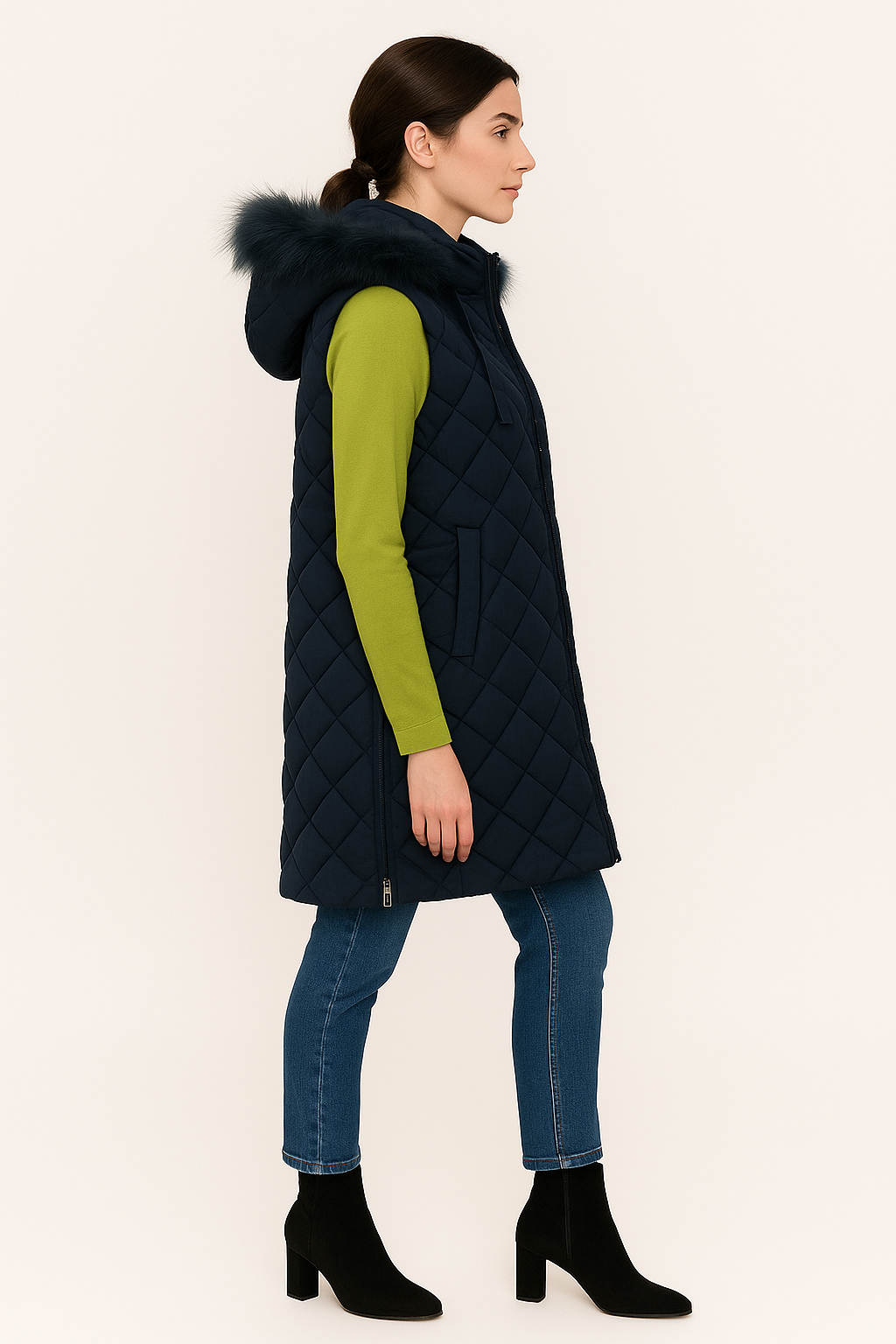 CHALECO ACOLCHADO MARINO