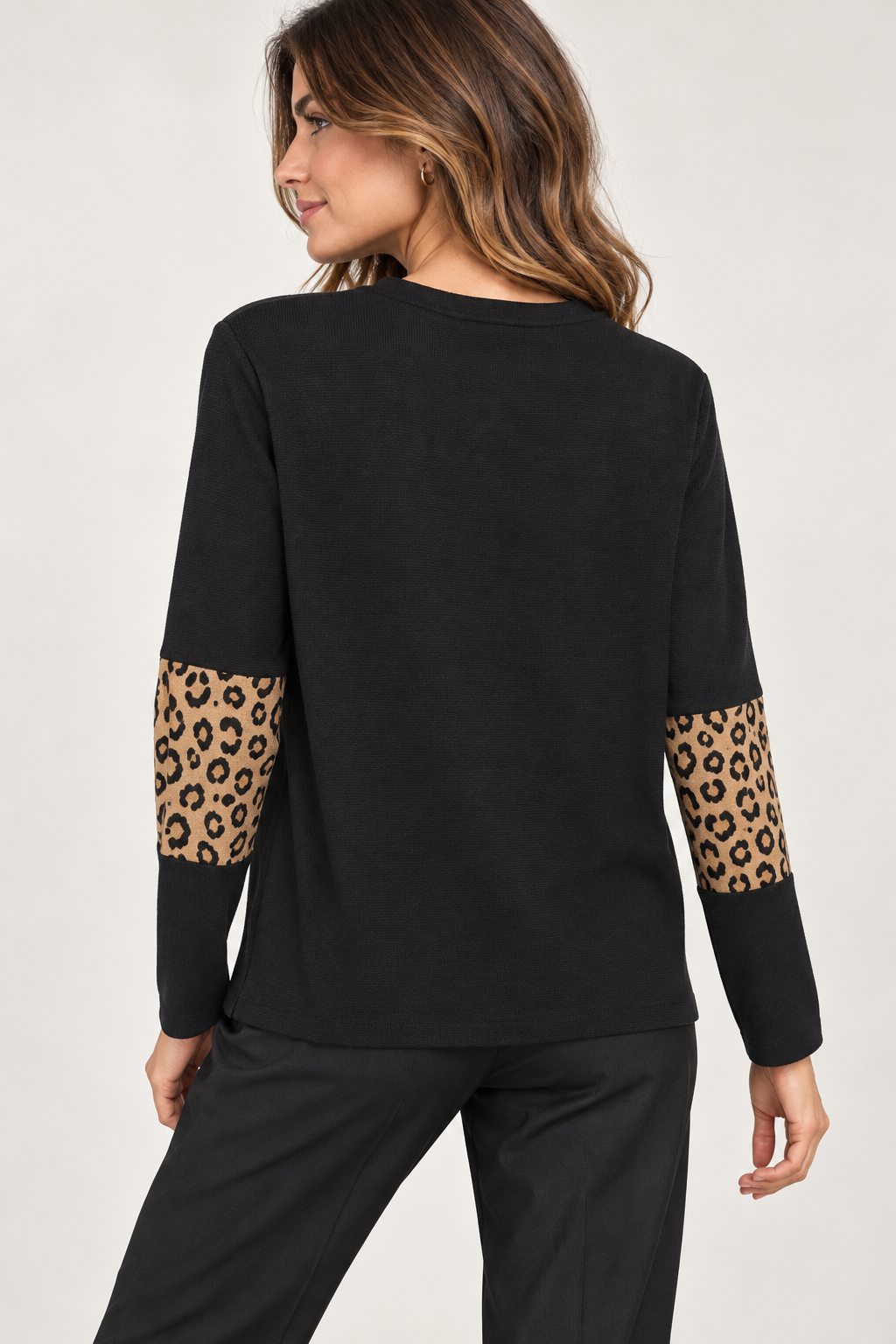 JERSEY NEGRO Y PRINT