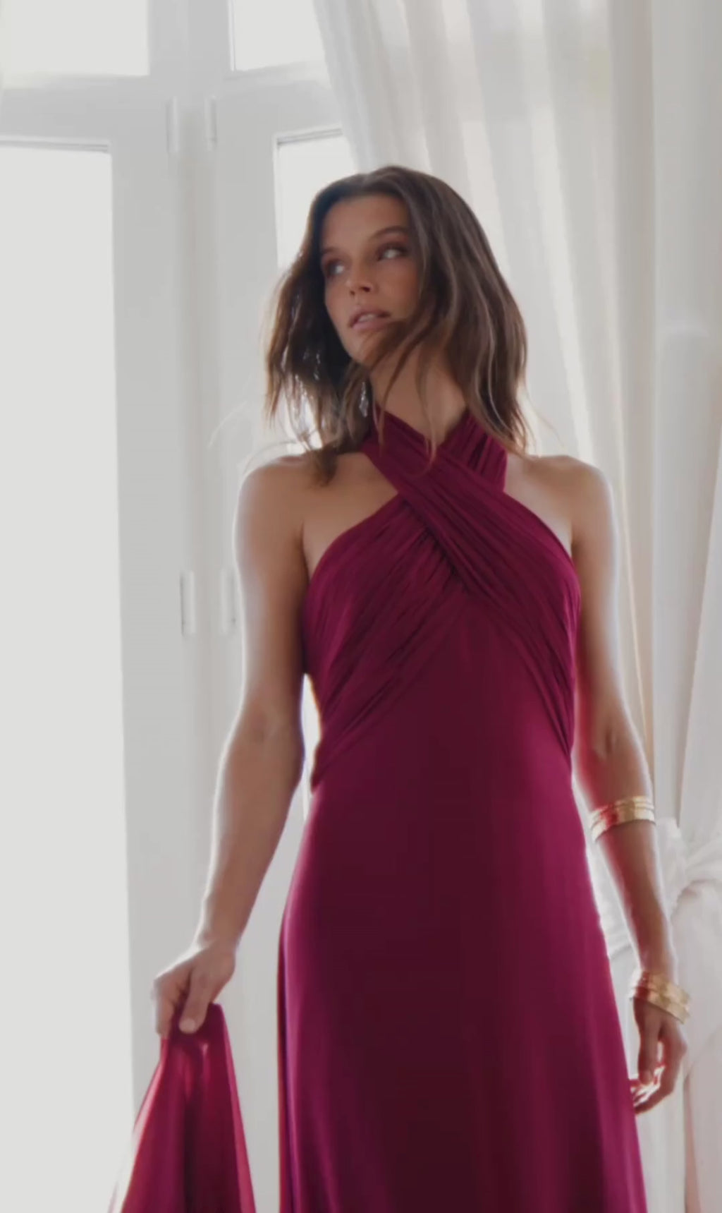 VESTIDO GRANATE