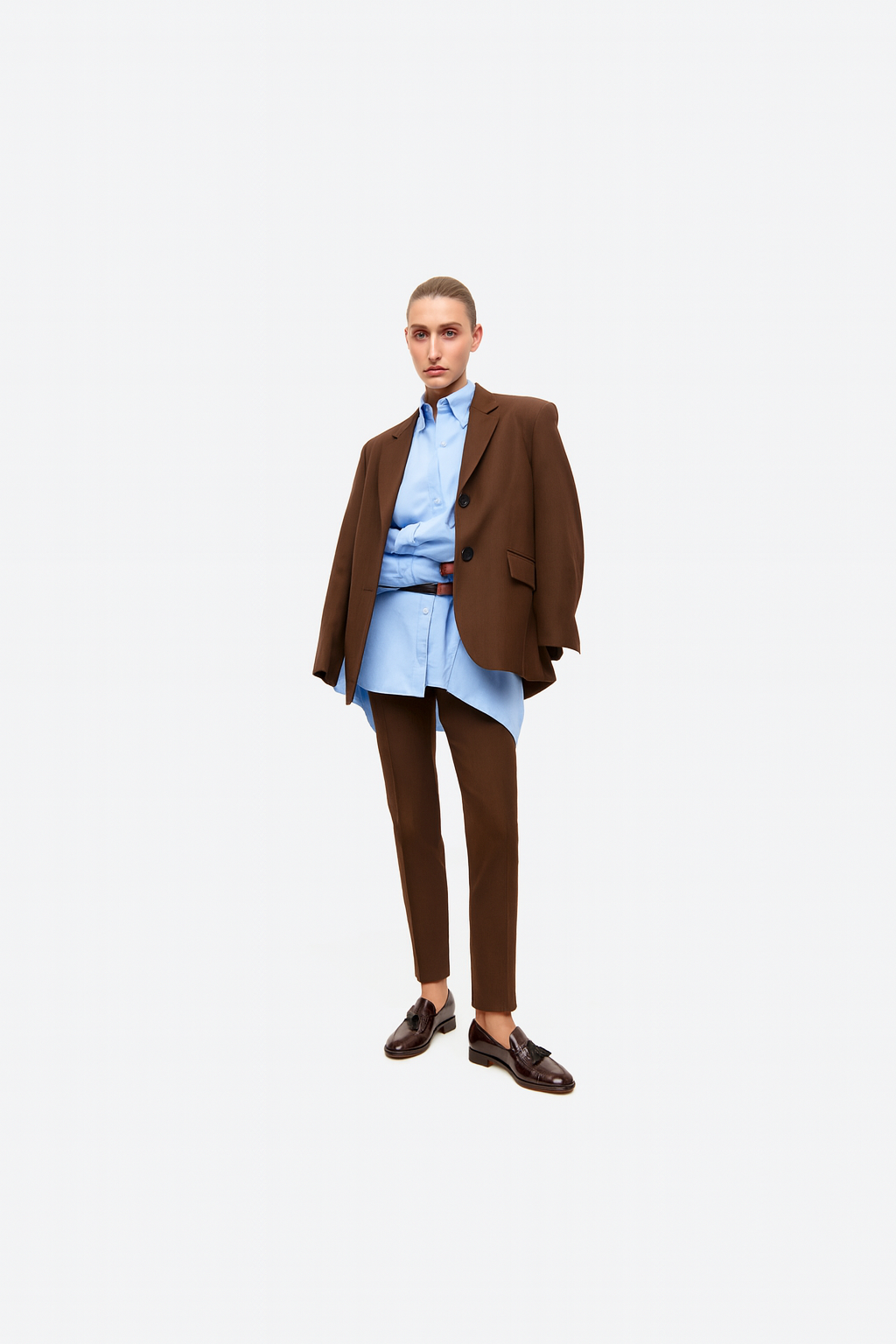 PANTALON ROS MARRON CHOCOLATE