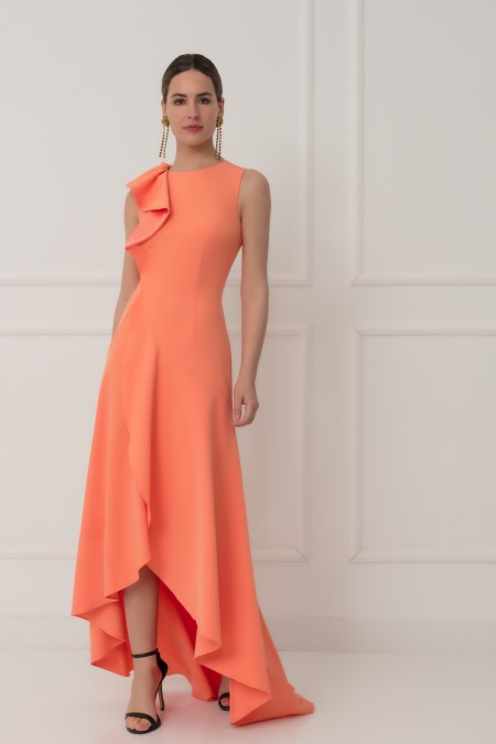 VESTIDO MEDITERRANEO MANDARINA